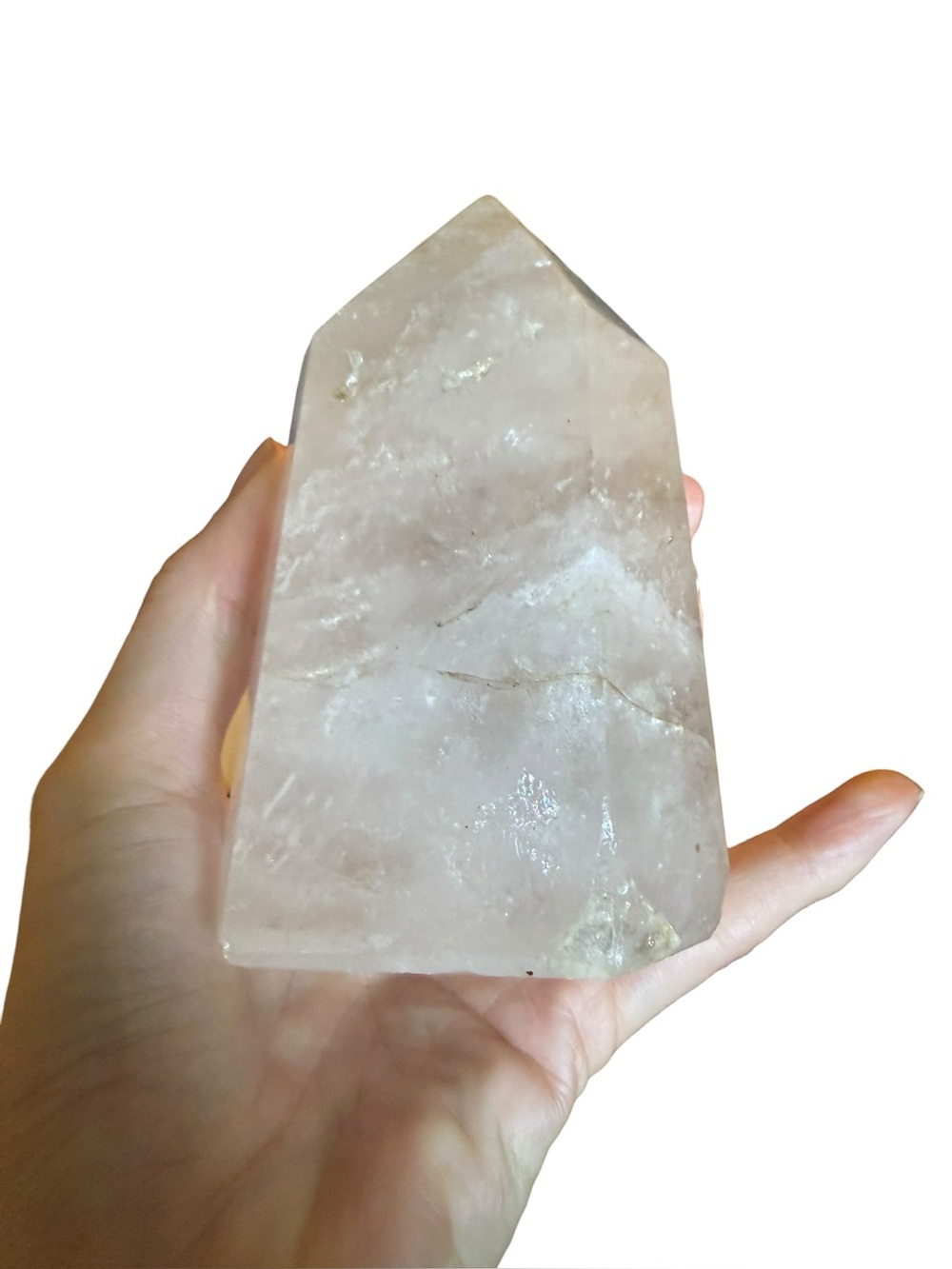Clear quartz crystal